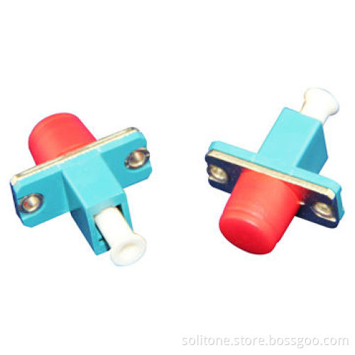 ST-LC Fiber-optic Adapters, ≤0.20dB Low-insertion Loss, Made of Plastic Body Material